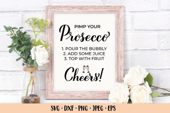 Prosecco Bar SVG: The Wedding Bar Sign You Need
