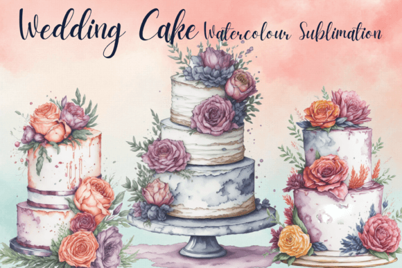 Wedding Cake Watercolor Sublimation: A Designer's Guide