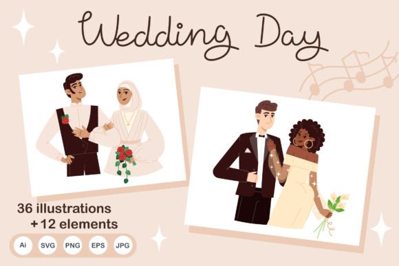 Wedding Day Illustrations: Your Complete Design Toolkit