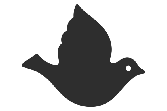 Wedding Dove Black Icon: Peace Bird Symbol Explained