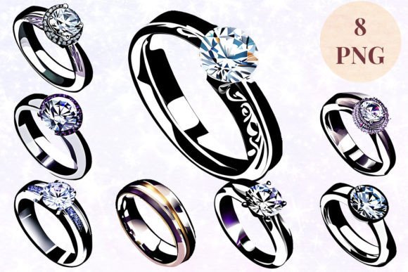 Wedding Ring 2 Clipart PNG: Elevate Your Designs Instantly