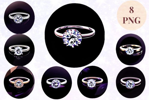 Wedding Ring 40 Clipart PNG: Instant Visual Elegance