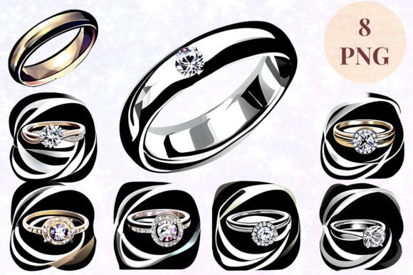 Wedding Ring 67 Clipart PNG: Instant Elegance for Any Project