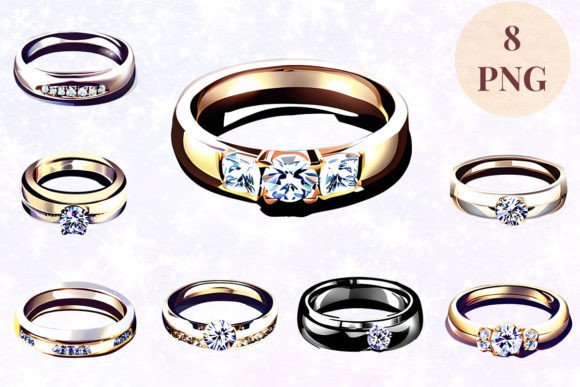 Wedding Ring 69 Clipart PNG: A Designer's Go-To Asset