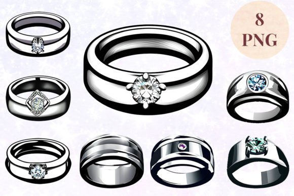 Wedding Ring 83 Clipart PNG: Your Go-To Asset for Romantic Projects